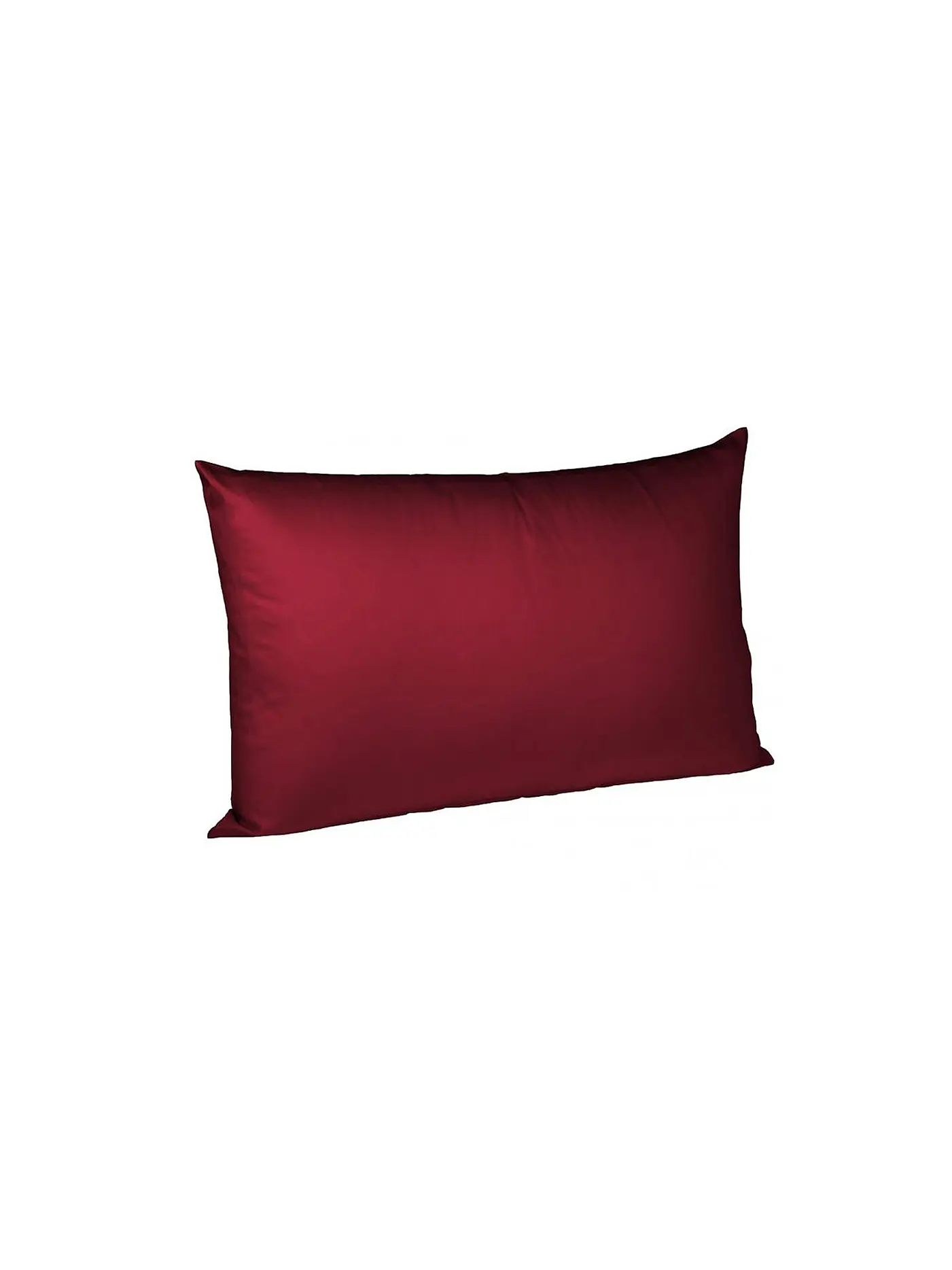 FLEURESSE | Satin Kissenbezug Royal Uni 2er 40x60cm Koralle | dunkelrot